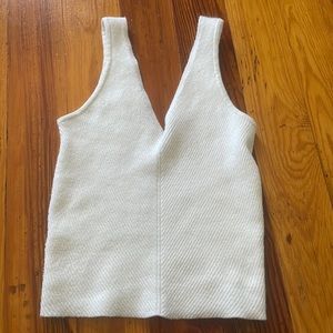 Abecrombie White Knot Tank
